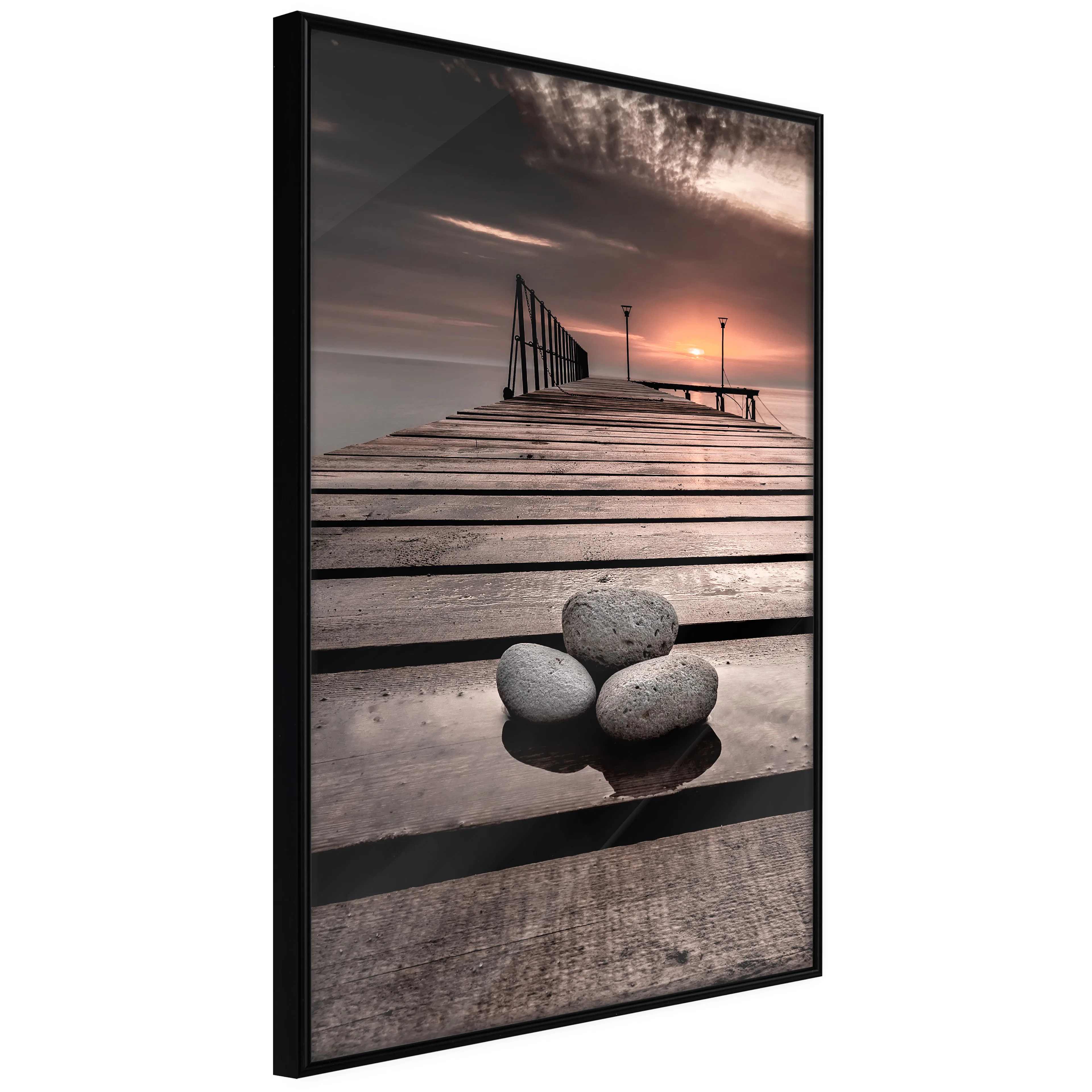 Affisch - September Sunset [Poster] 40x60 Svart ram, 40x60 cm
