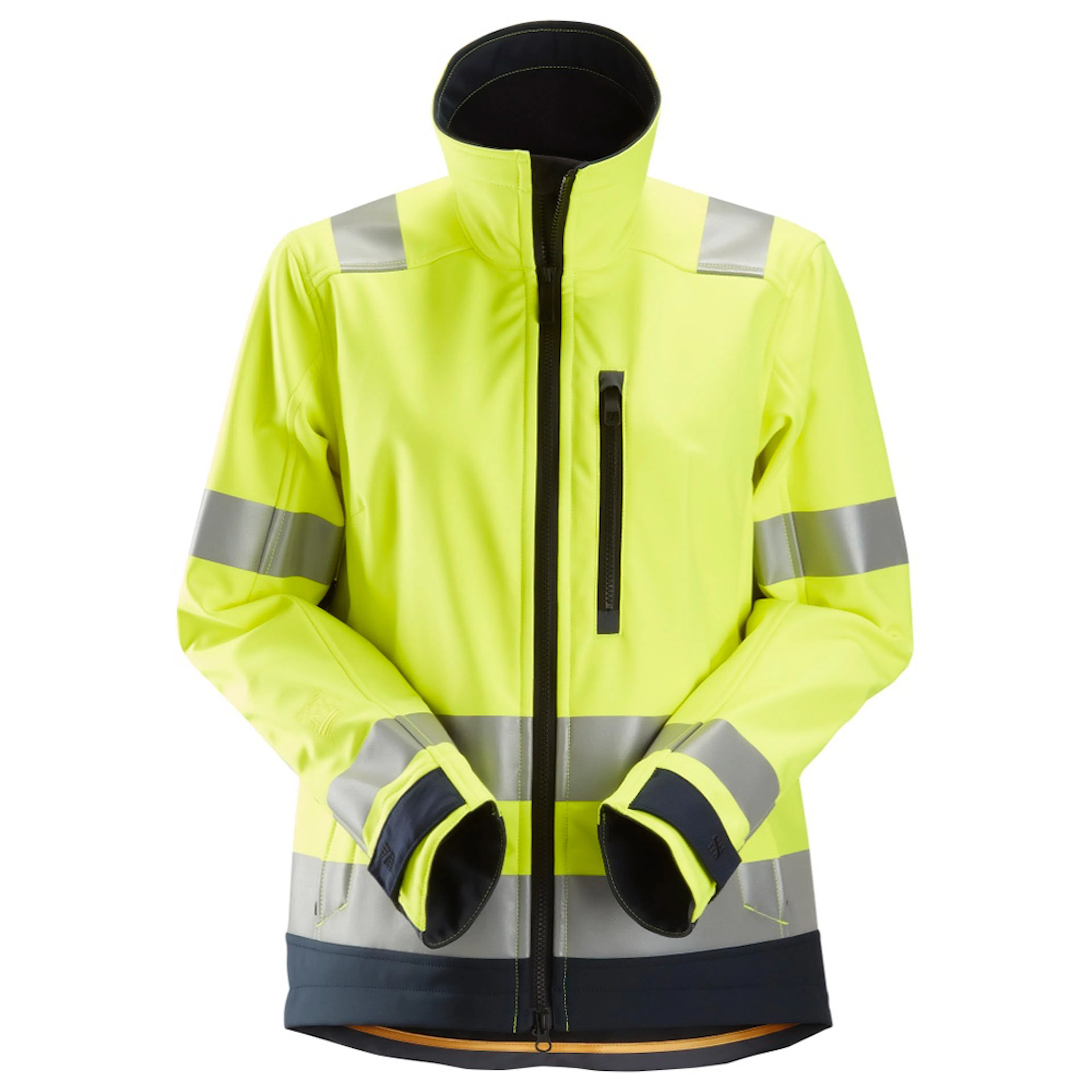Varseljacka SoftShell FW Storlek: XS, Färg: High Visibility Yellow - Navy
