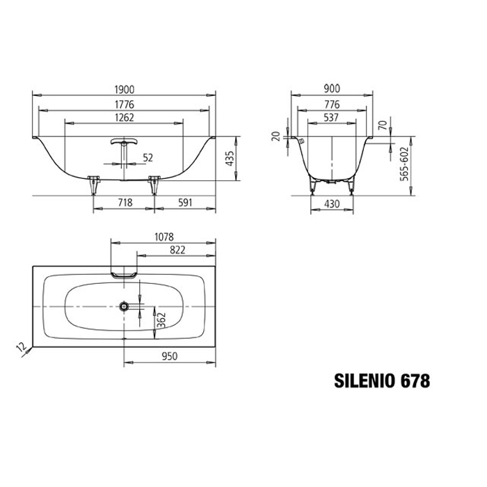 Badkar Kaldewei Silenio