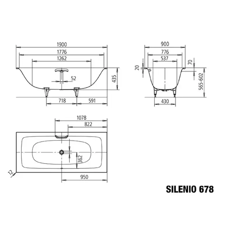 Badkar Kaldewei Silenio