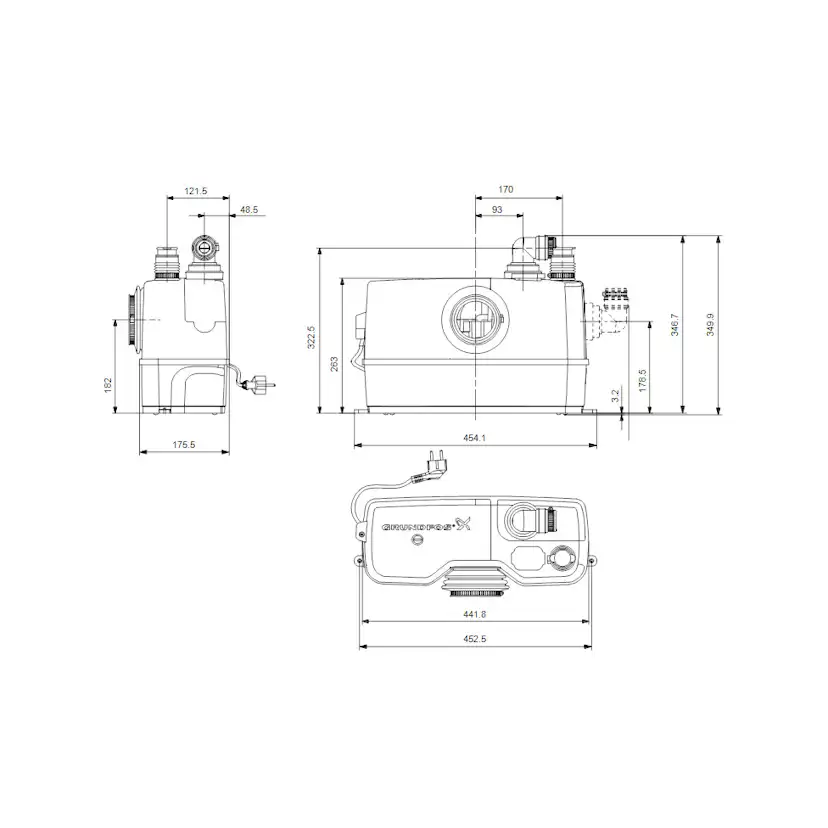 Avloppspump Grundfos Sololift2 WC-1