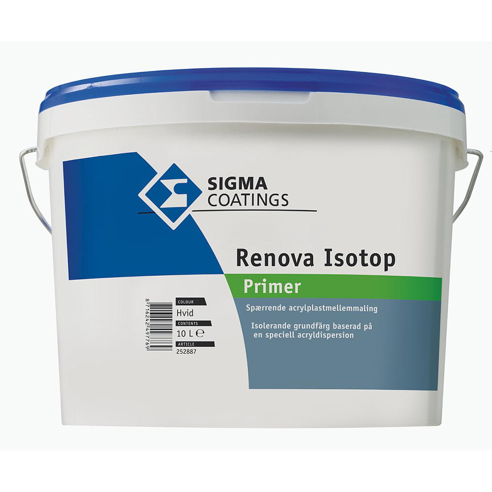 Patentfärg Primer Sigma Coatings Renova Isotop Vit