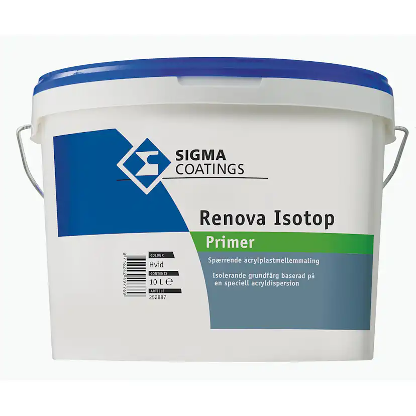Patentfärg Primer Sigma Coatings Renova Isotop Vit