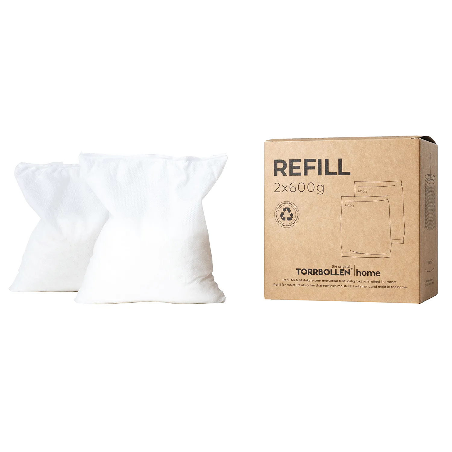 Refillpåsar Torrbollen Home 2st