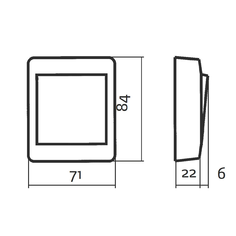 Strömbrytare Elko Trapp/1-Pol Utanpåliggande RS
