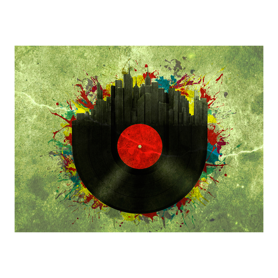 Fototapet Arkiio Colorful Melodies Of The City