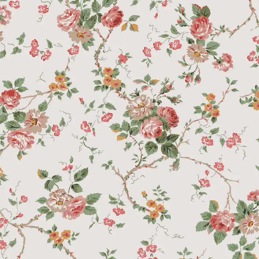 Tapet Laura Ashley Mountney Garden Antique Rosa 121083