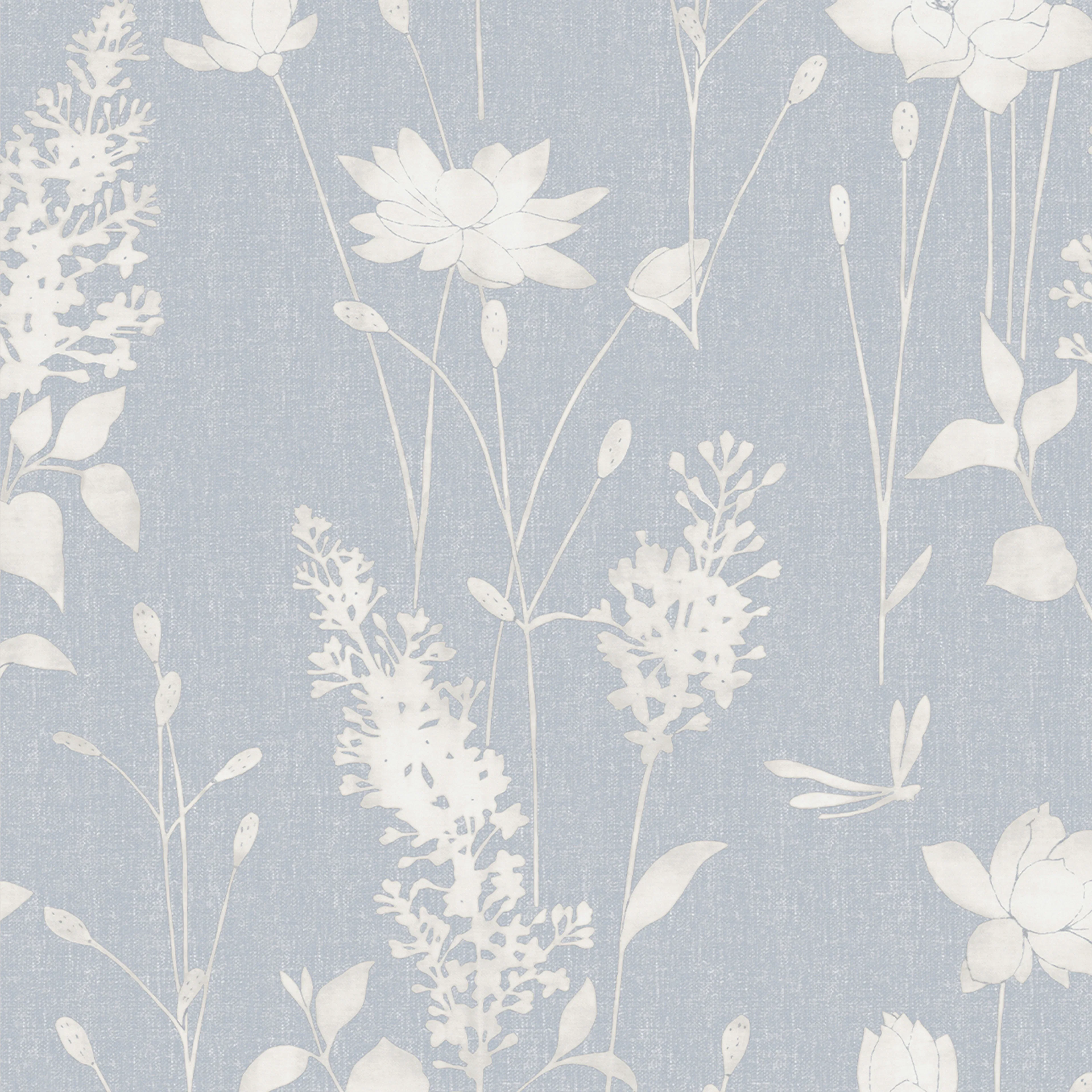 Tapet Laura Ashley Dragonfly Garden Chalk Blue