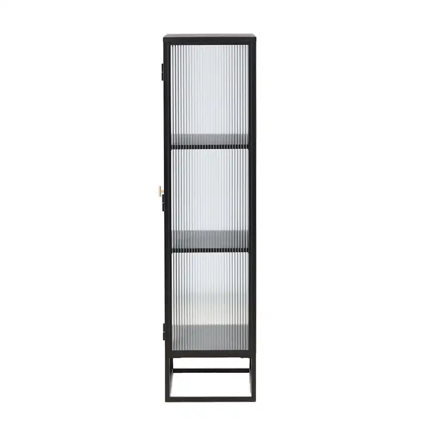 Vitrinskåp Venture Home Garis Svart Stål 160cm