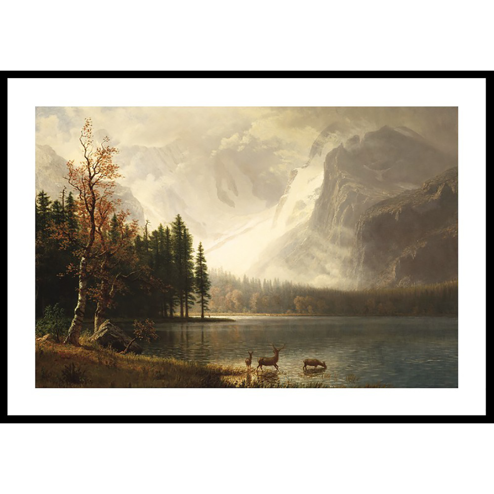 Poster Gallerix Estes Park Colorado Whyte's Lake By Albert Bierstadt