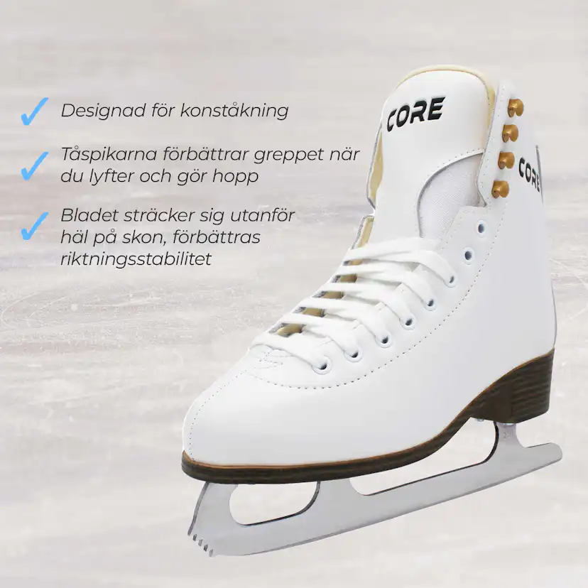 Konståkningsskridskor Core Vit