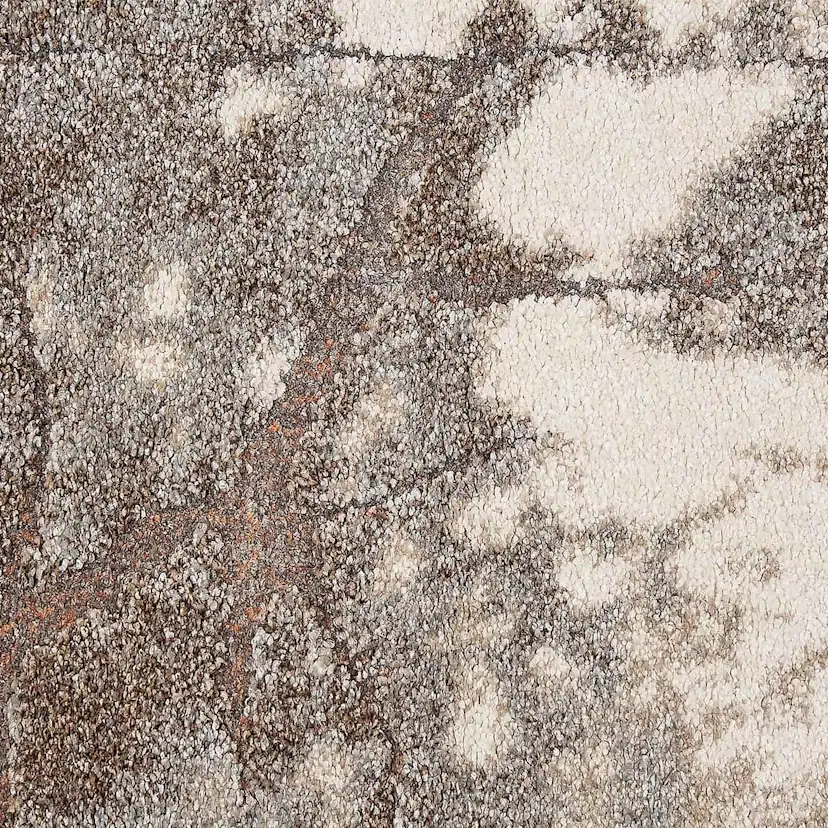 Friezematta KM Carpets Ibiza Tegel Rund Rost