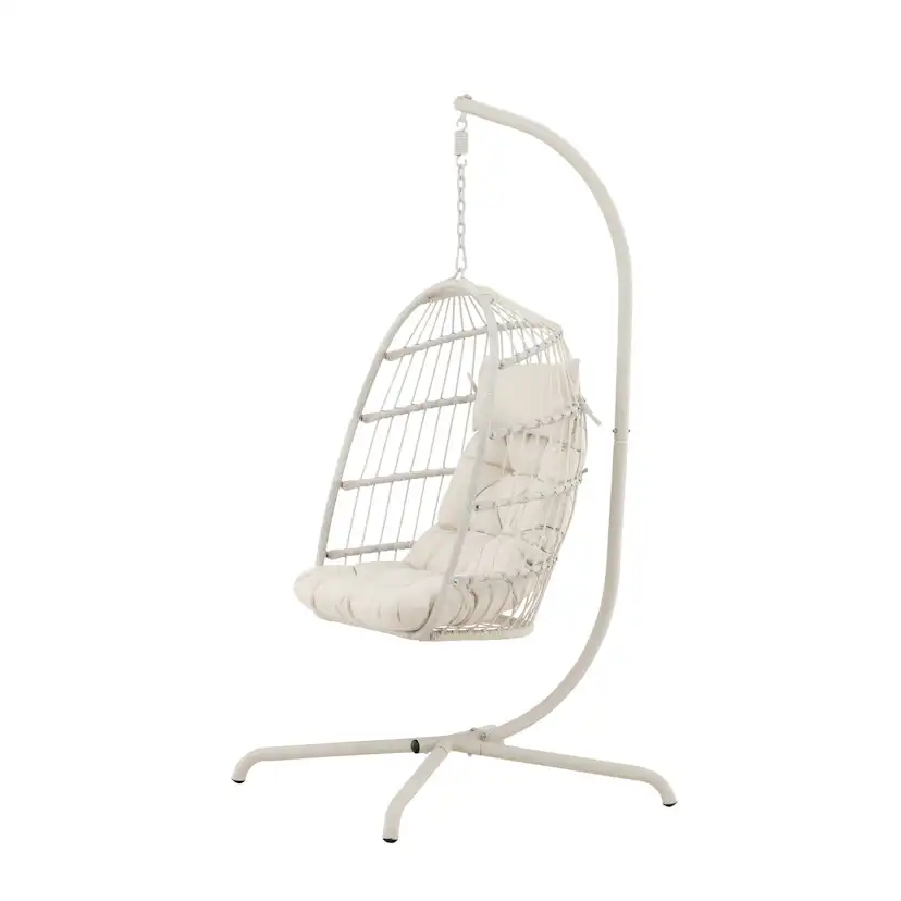 Trezza Haning Chair - Beige / Beige Beige