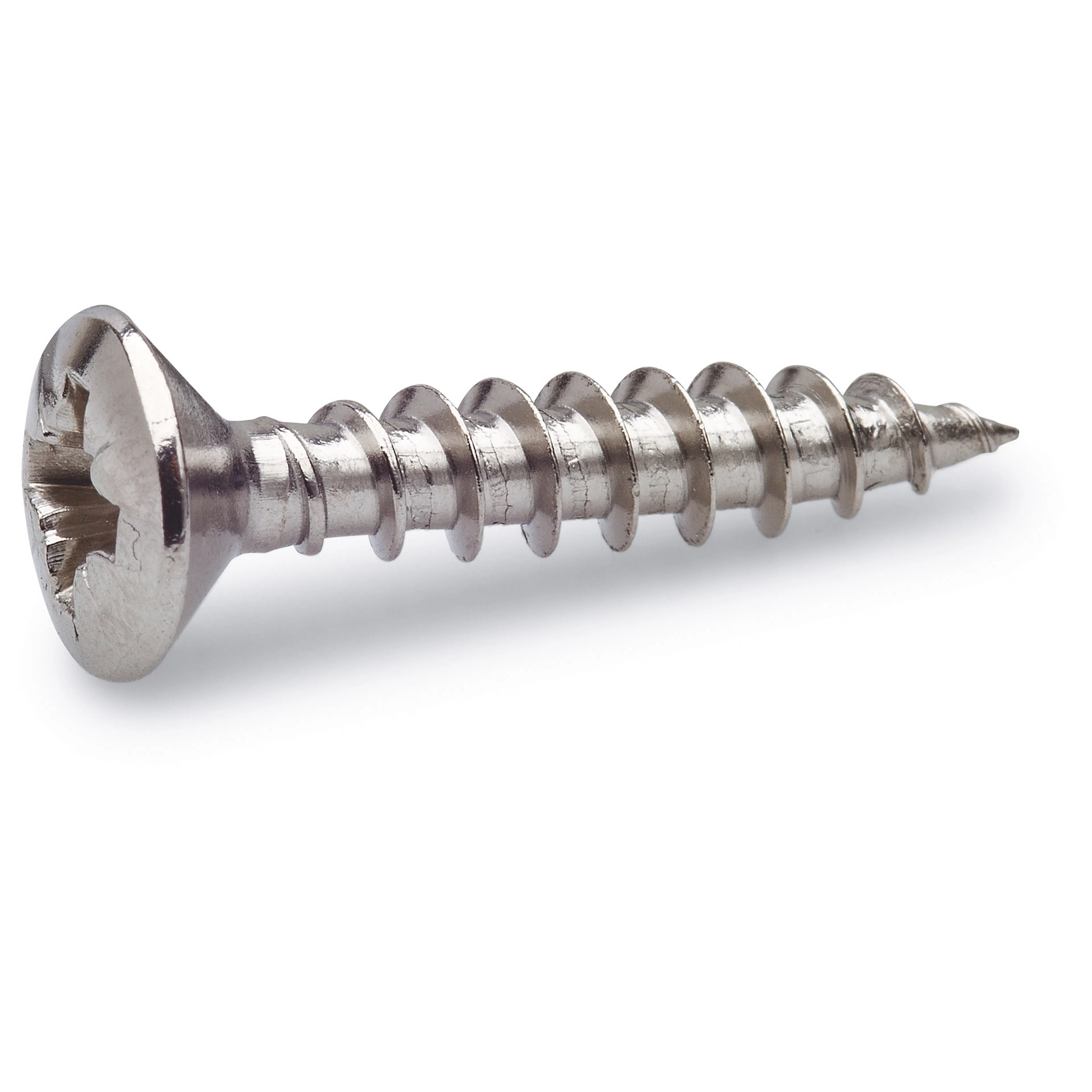 VVS-SKRUV POL 4,0X25 A2 BRK=100 Dimension: 4,0x25 mm