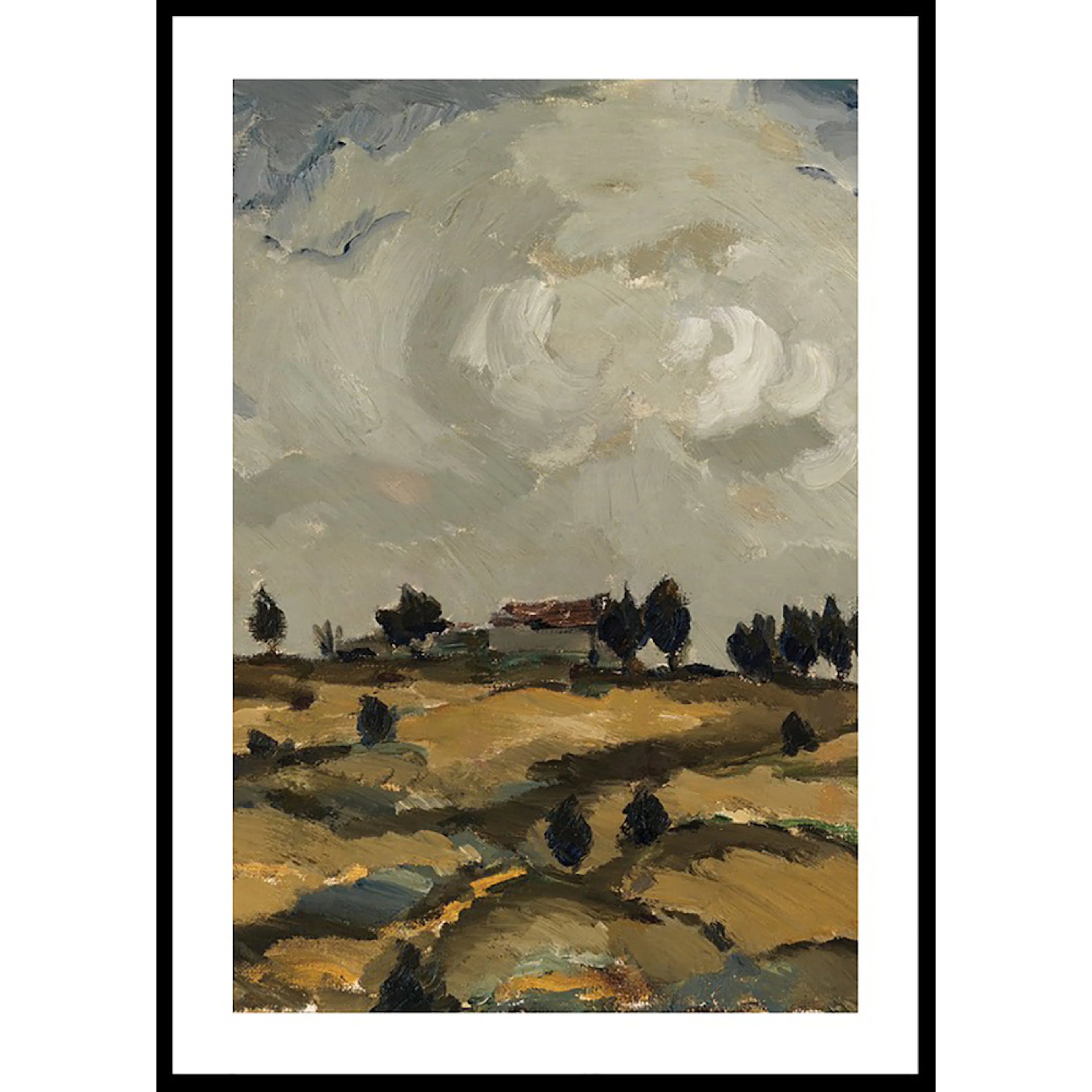 Poster Gallerix Autumn Landscape With Clouds By Ilmari Aalto