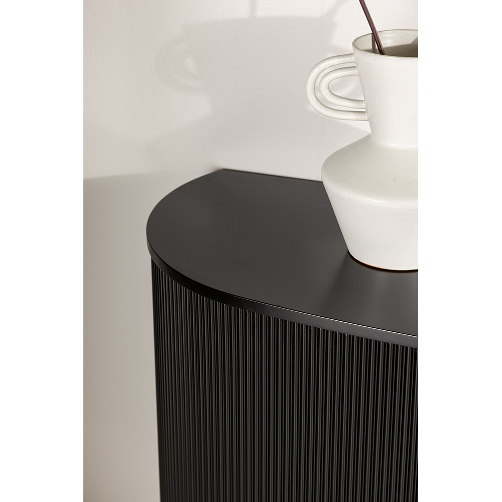 Sidobord Venture Home Loca Svart Vägghängt Bord med Skåp