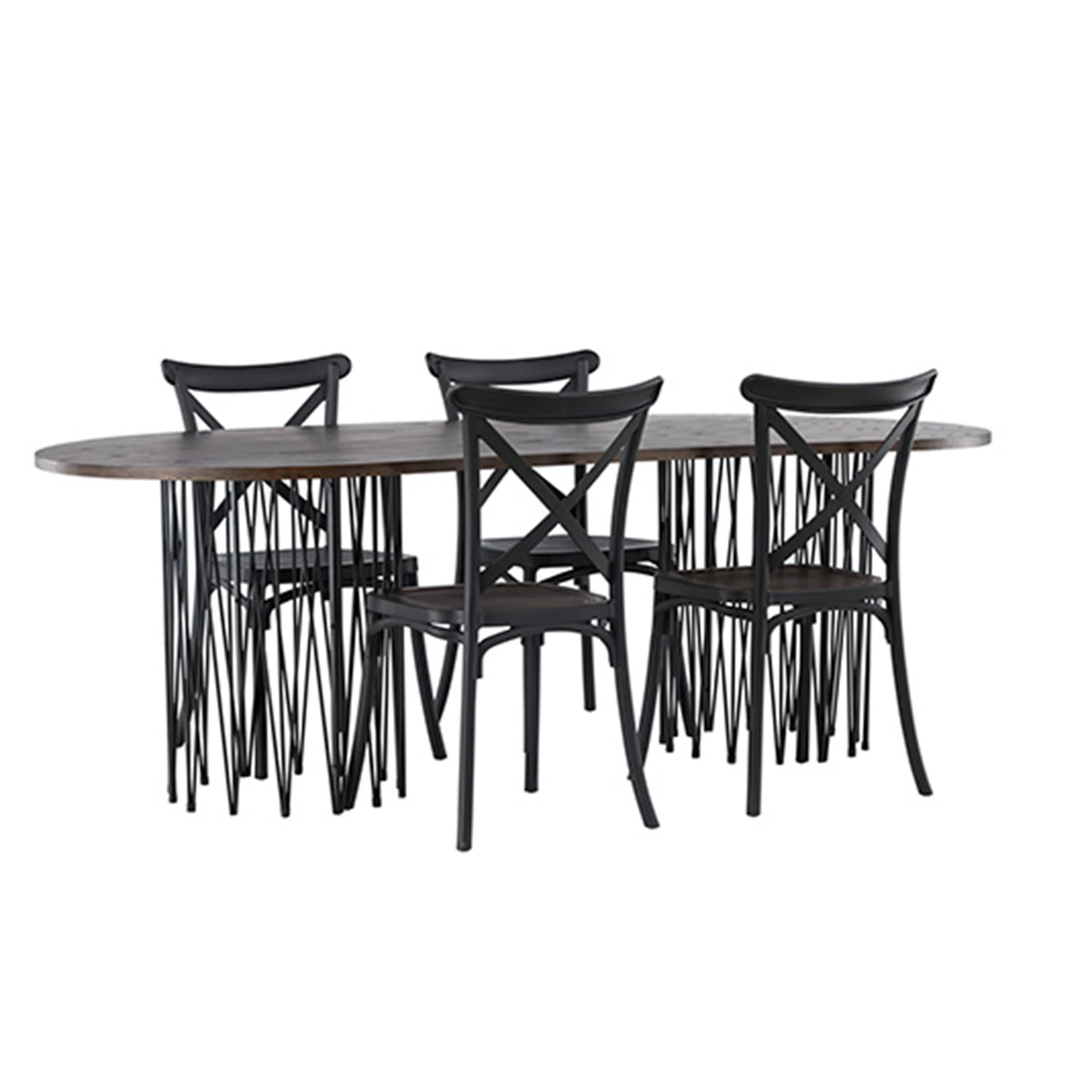 Matgrupp furniture/fashion Stone med 4 Crosett Stolar