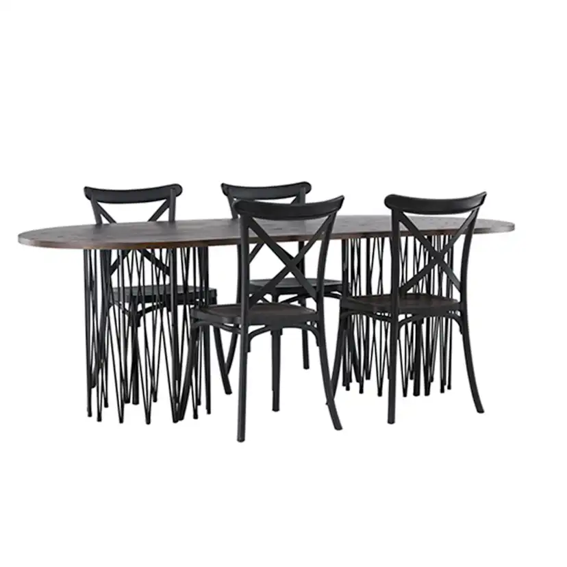 Matgrupp furniture/fashion Stone med 4 Crosett Stolar