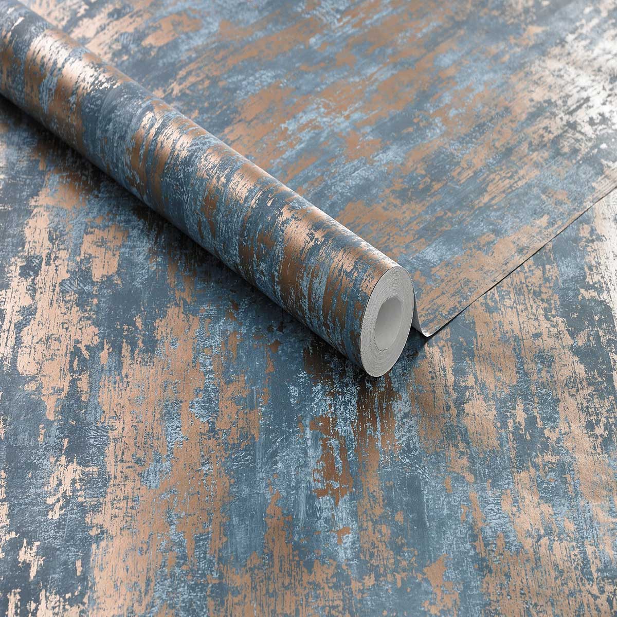 Tapet Boutique Industriell Metallic Effekt 104131
