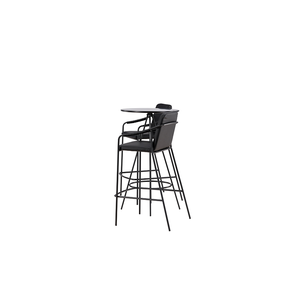 Matgrupp Venture Home Bistro Ø60 cm med 2 st Tvist stolar