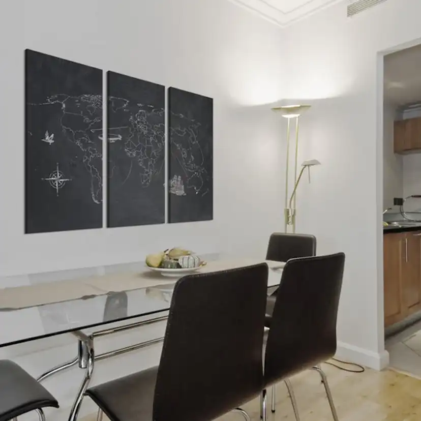 Tavla Arkiio Resa Runt Världen Triptyken