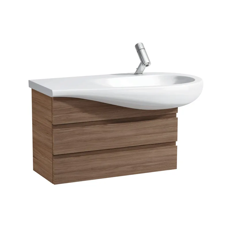 Tvättställsskåp Laufen IL Bagno Alessi One Tuna 424450 Vänst Vänster Valnöt