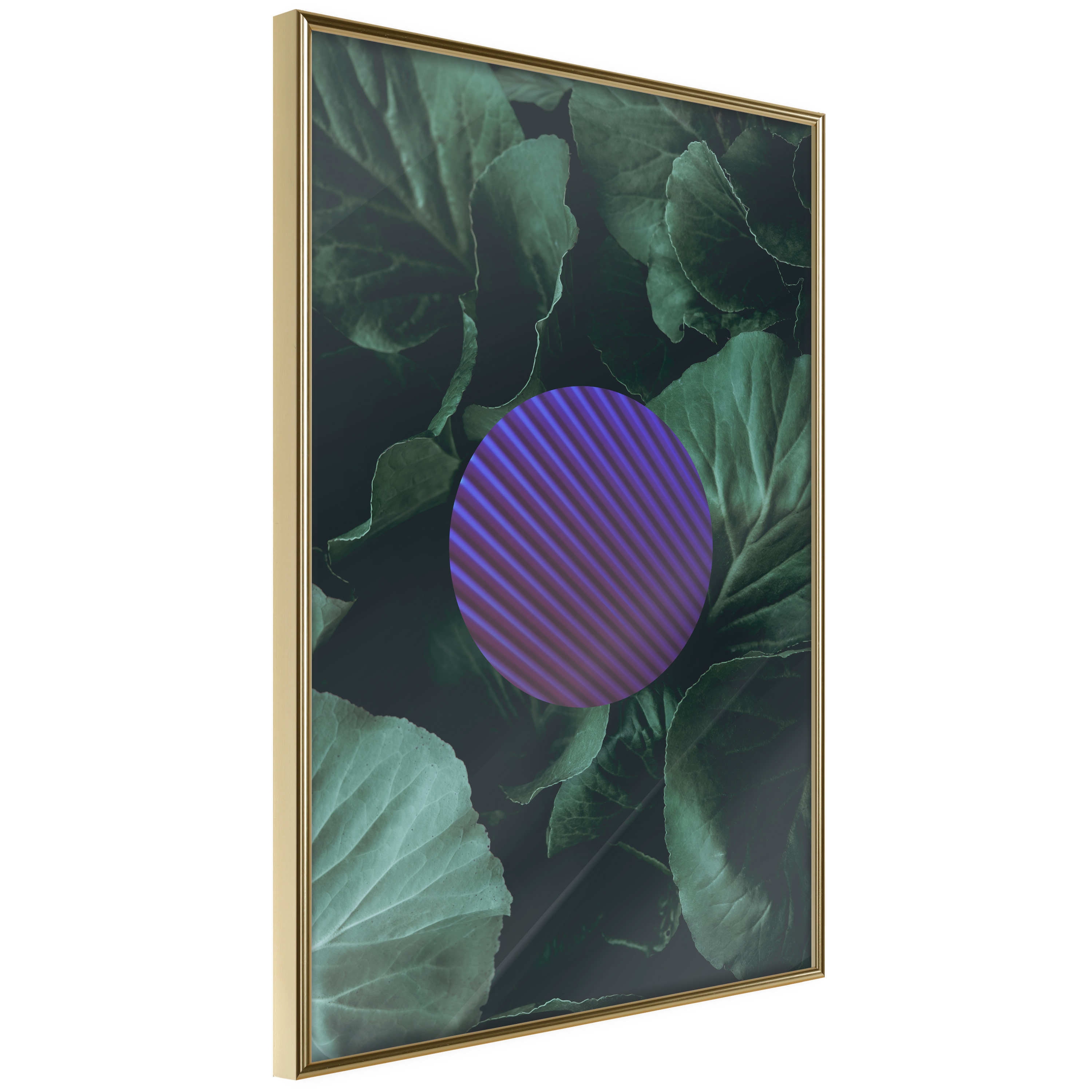 Affisch - Botanical Abstraction [Poster] 20x30 Guld ram, 20x30 cm
