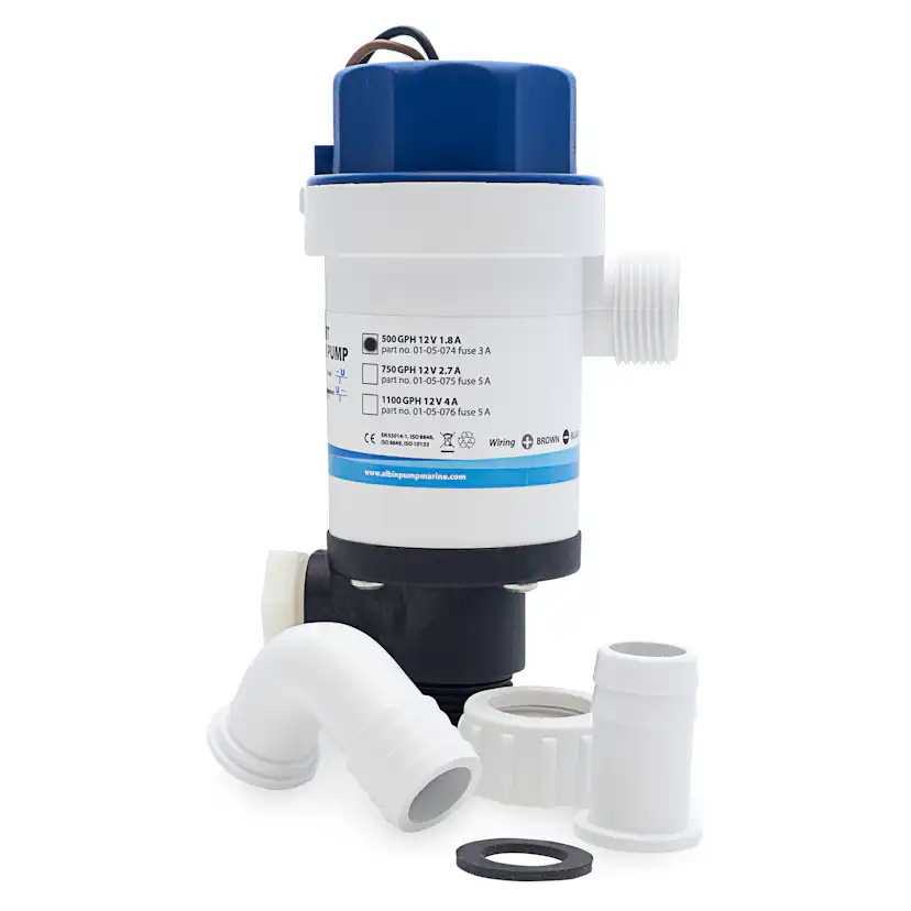 Pump Albin Group Marine Twinport Aerator 750 GPH 12V