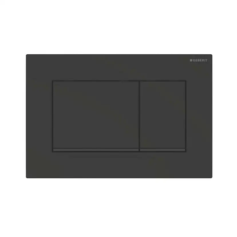 Spolknapp Geberit Sigm20 mattsvart/svartblank dubbelspolning Dubbelspolning, Mattsvart/Svart Blank