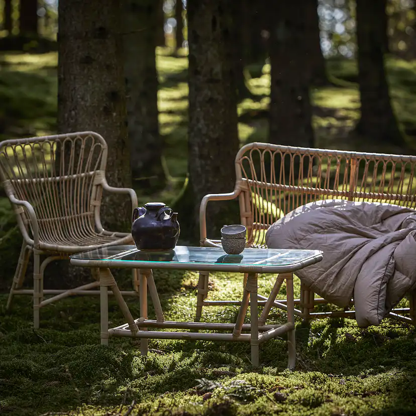 Trädgårdsfåtölj Hillerstorp Lyckesö Loungefåtölj i Naturrotting