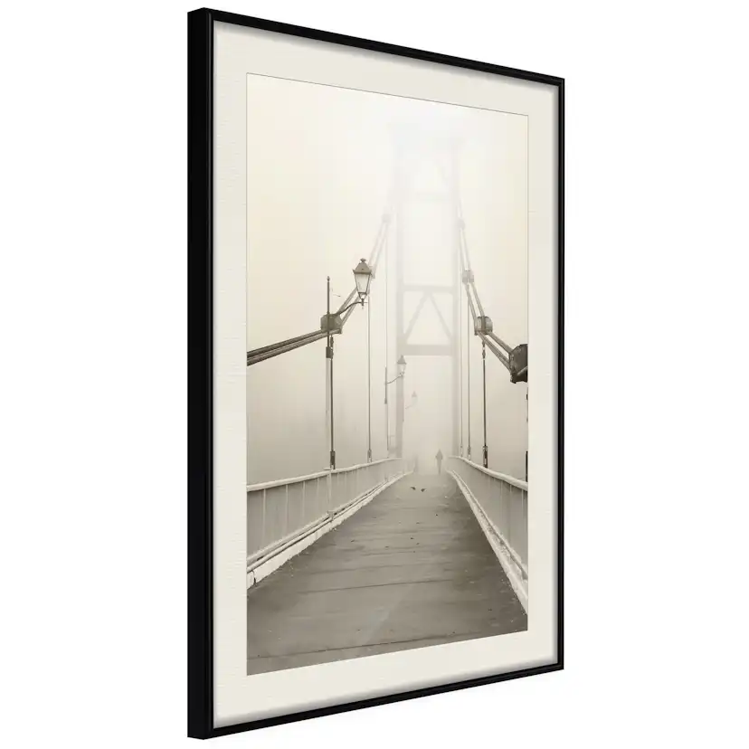 Poster Artgeist Affisch Bridge in the Fog
