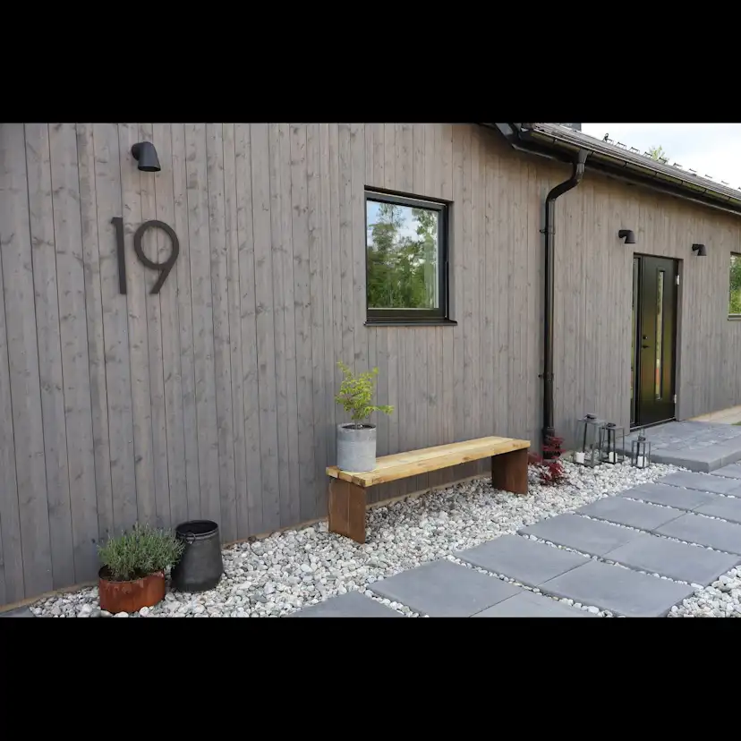 Parkbänk 2-pack bänkstativ corten Corten