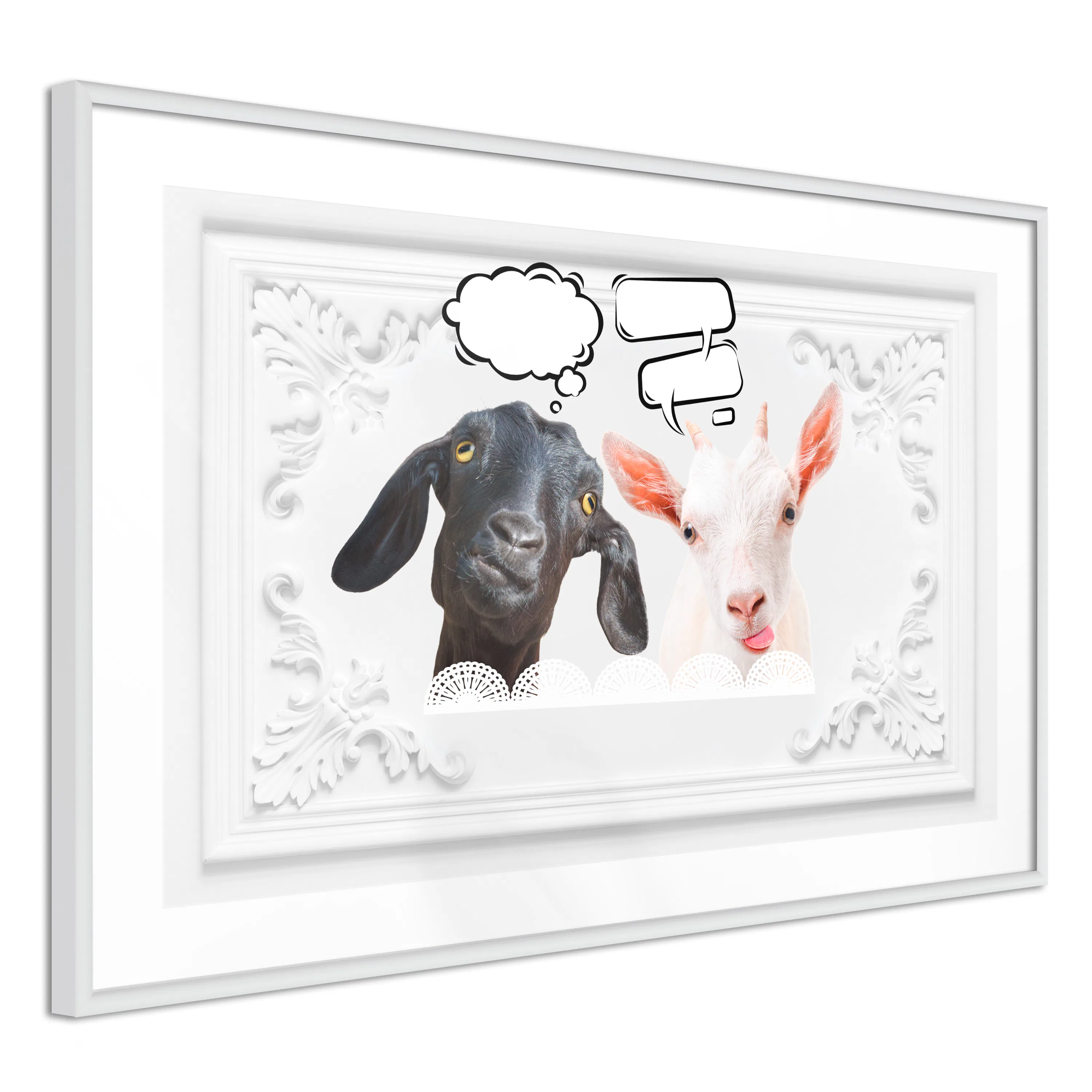 Poster Artgeist Affisch Funny Goats