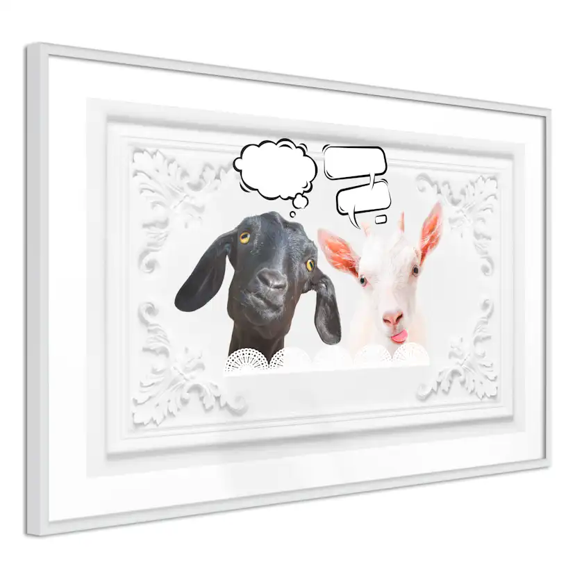 Poster Artgeist Affisch Funny Goats