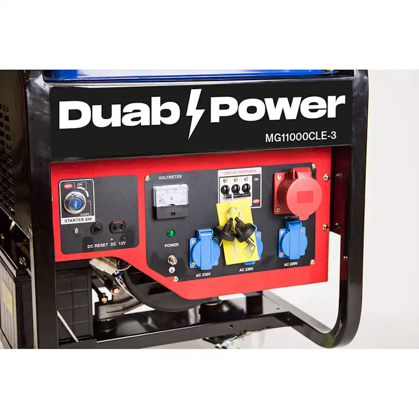 Elverk Duab-Power MG11000CLE-3 1-fas/3-fas Bensin