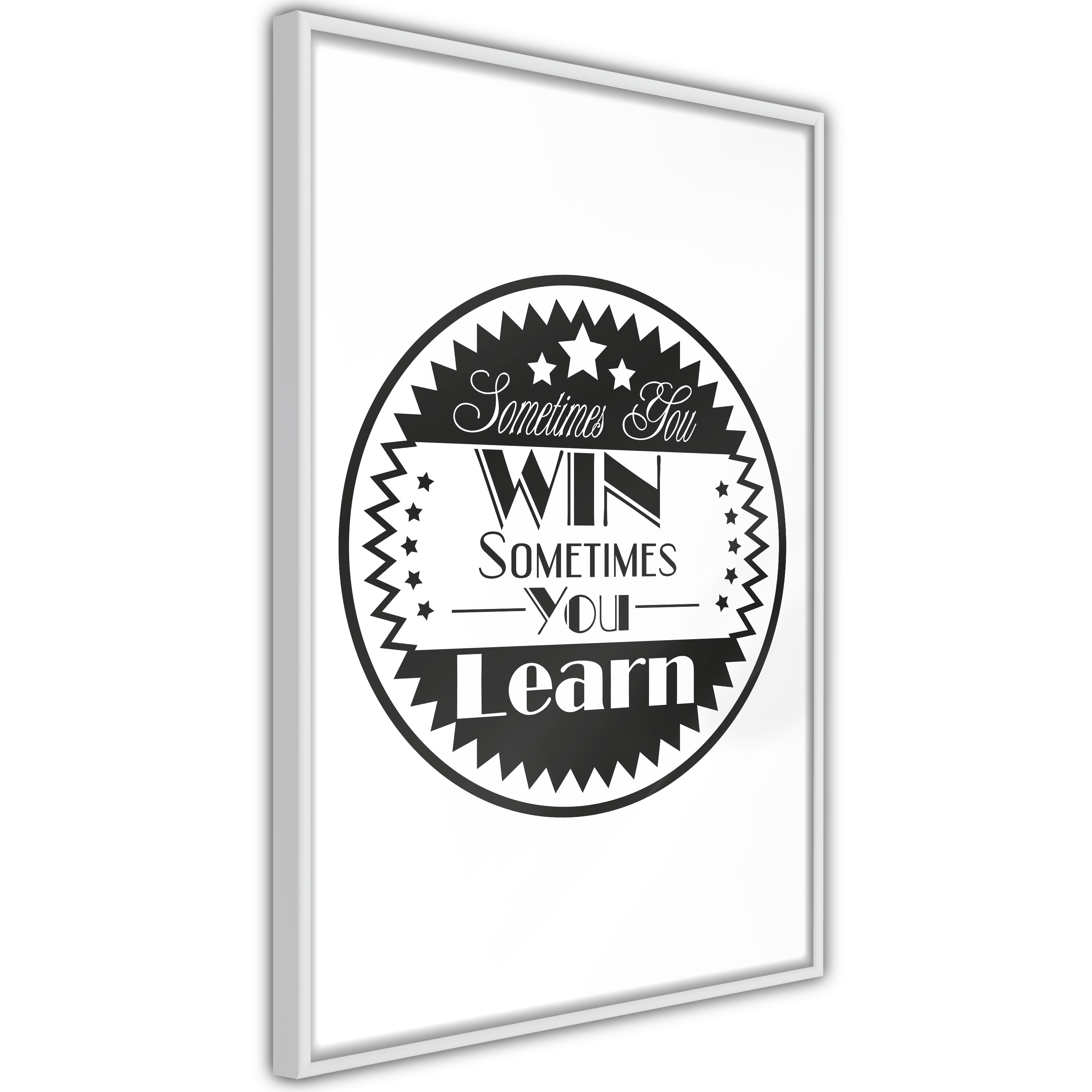 Poster Artgeist Affisch Sometimes You Win Sometimes You Learn