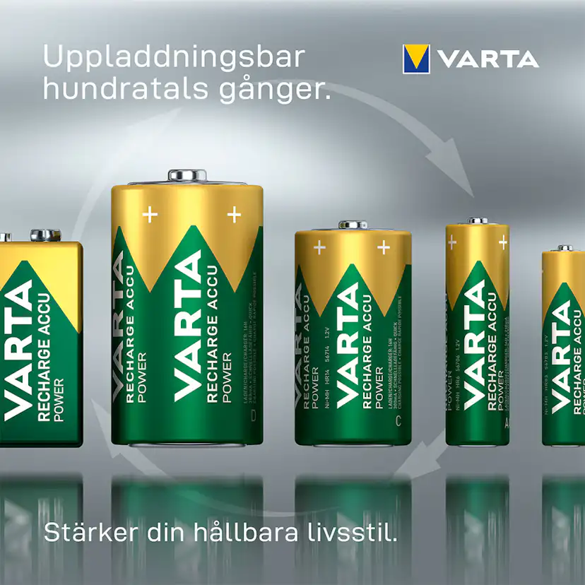 Batteri VARTA Laddningsbara Alkaliska AA 2600 mAh 4-Pack