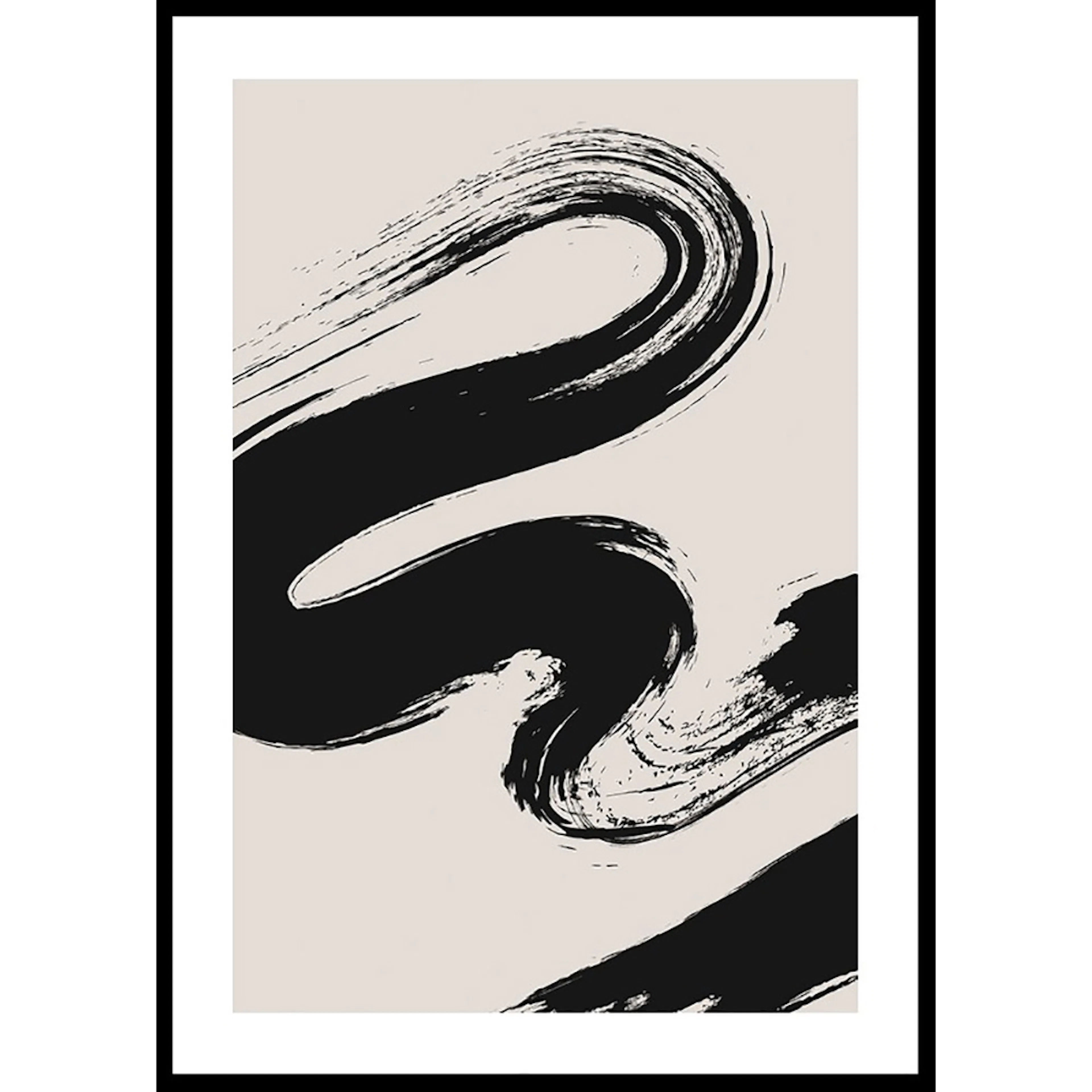 Poster Gallerix Abstract Black River