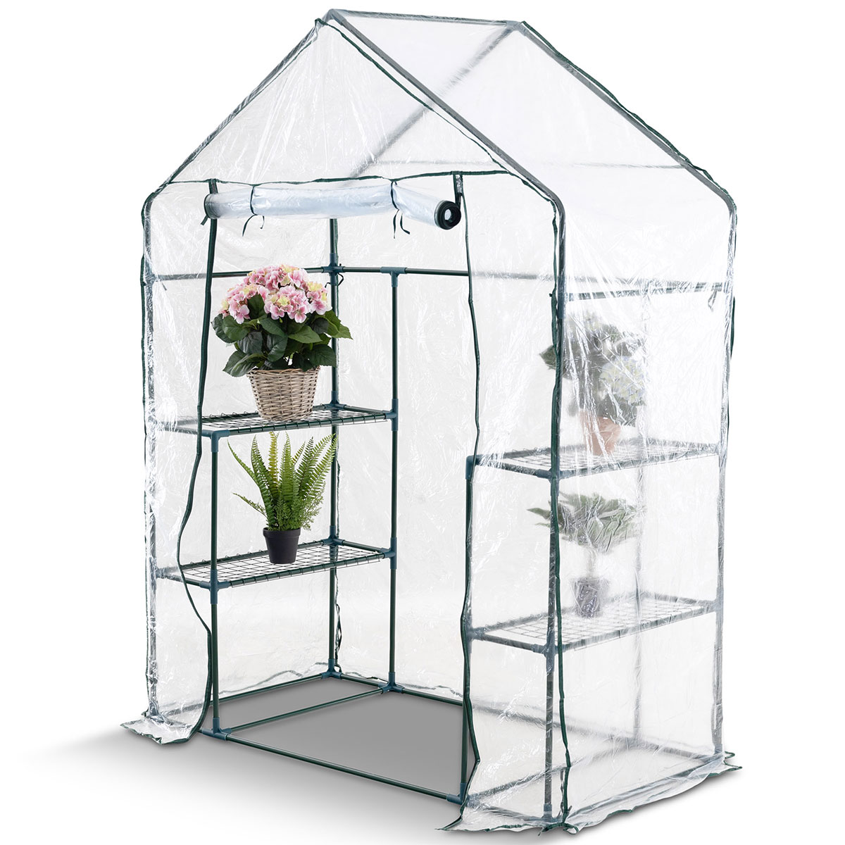 Växthus Metalcraft 1,04 kvm Transparent Rektangulärt