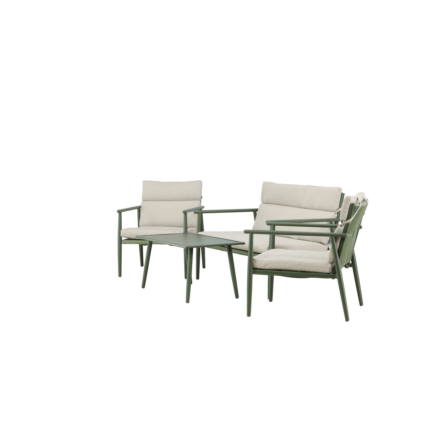 Mazzaro Sofa Set - Green / Beige Grön