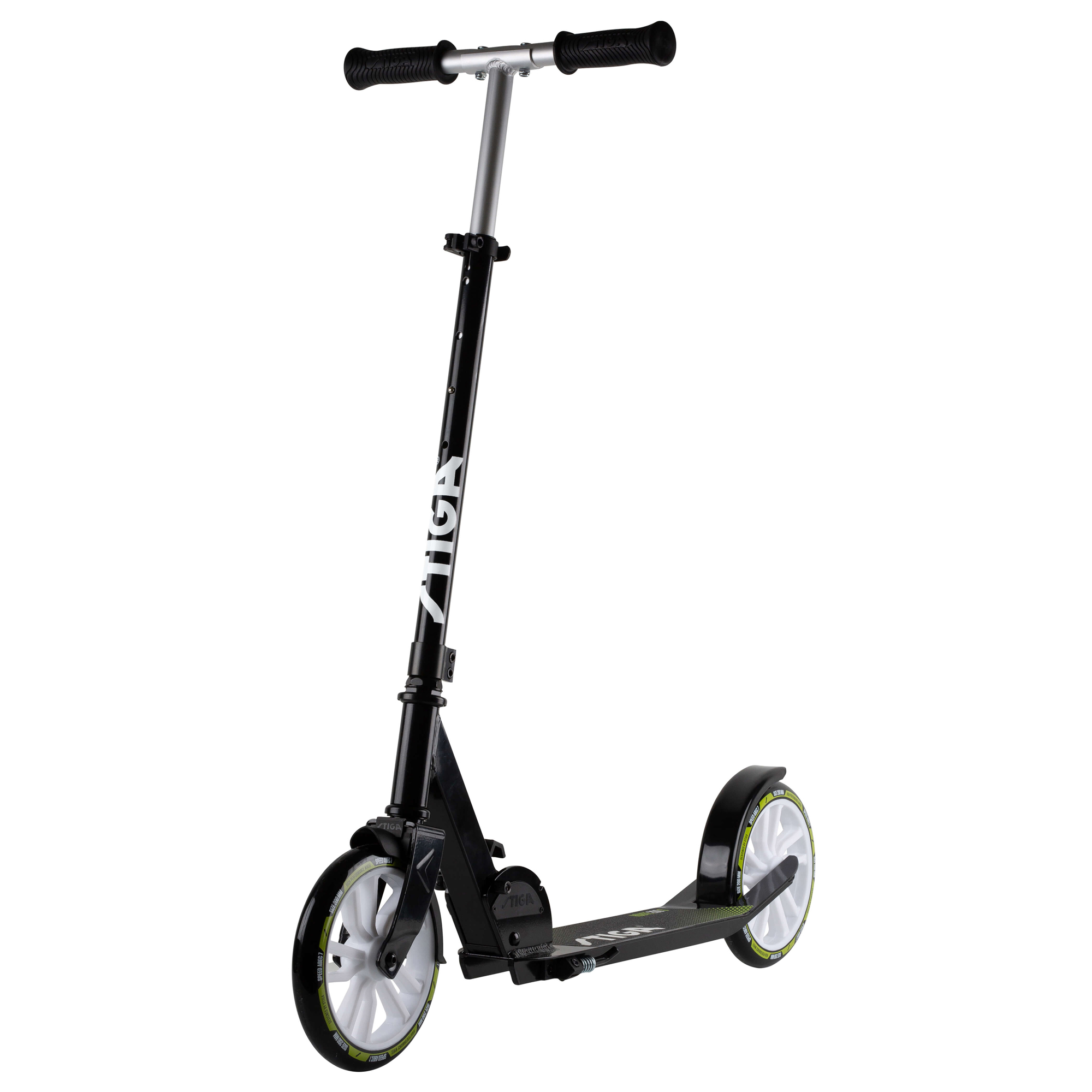 Sparkcykel STIGA Sports Kick Scooter Route 200-S Black/Lime