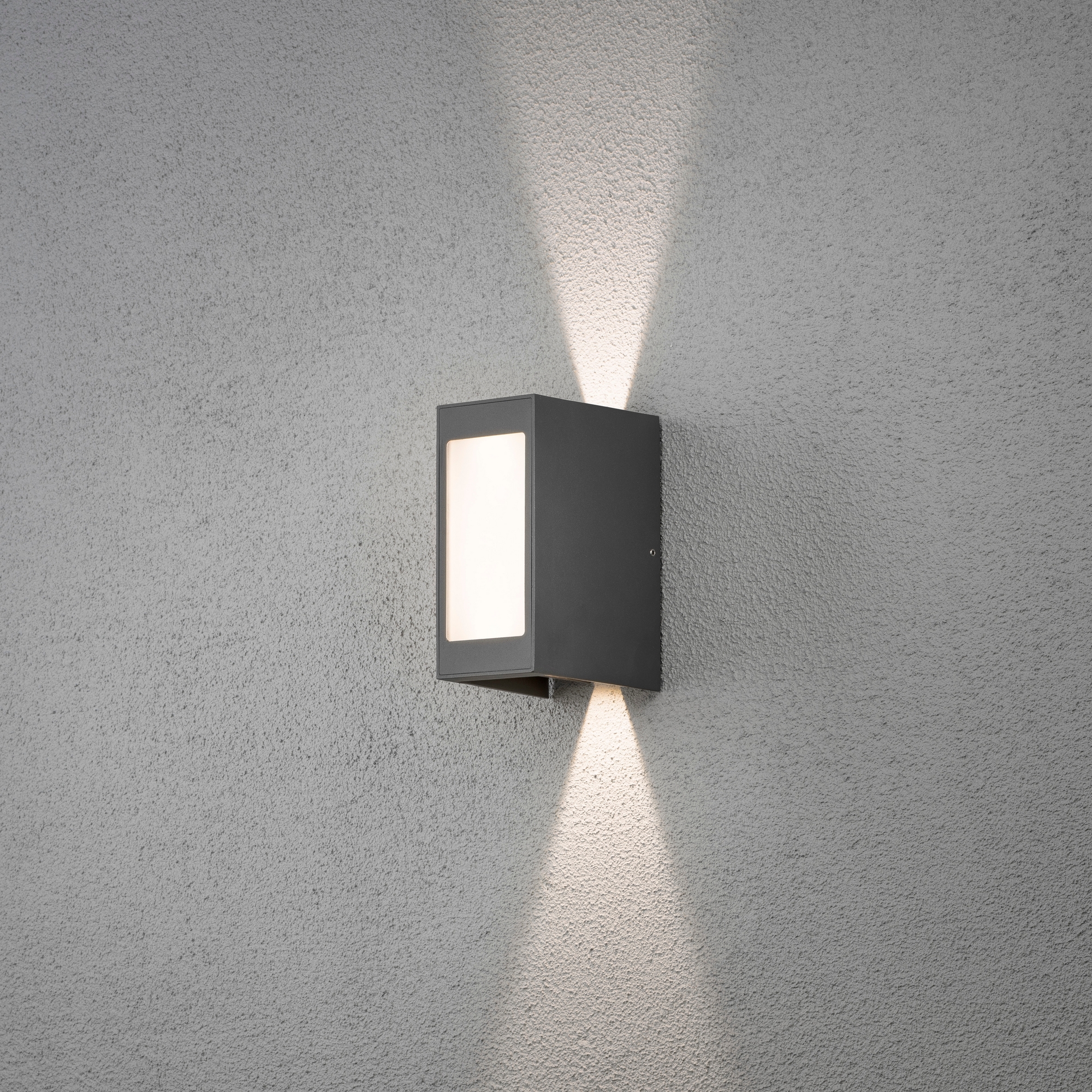 Cremona vägglykta upp/ned/fram 3x3W "High Power" LED mörkgrå WxDxH: 80x130x70 mm