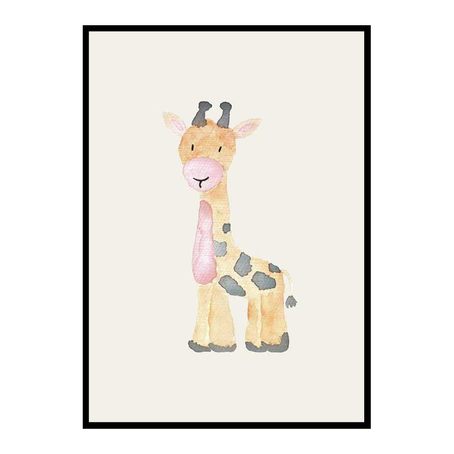 Poster Gallerix Watercolor Giraffe