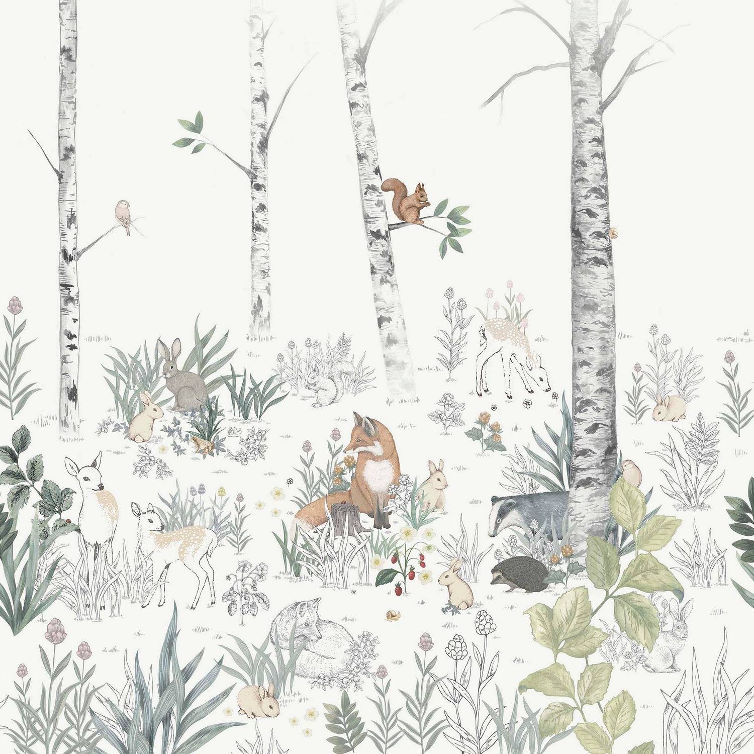 Tapet Boråstapeter Magic Forest Mural 7481