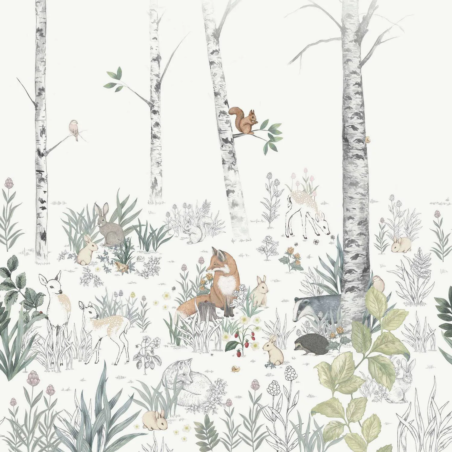 Tapet Boråstapeter Magic Forest Mural 7481