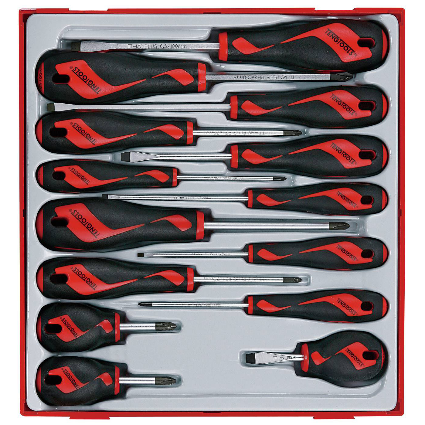 Skruvmejselsats 14 delar Teng Tools TTD914N