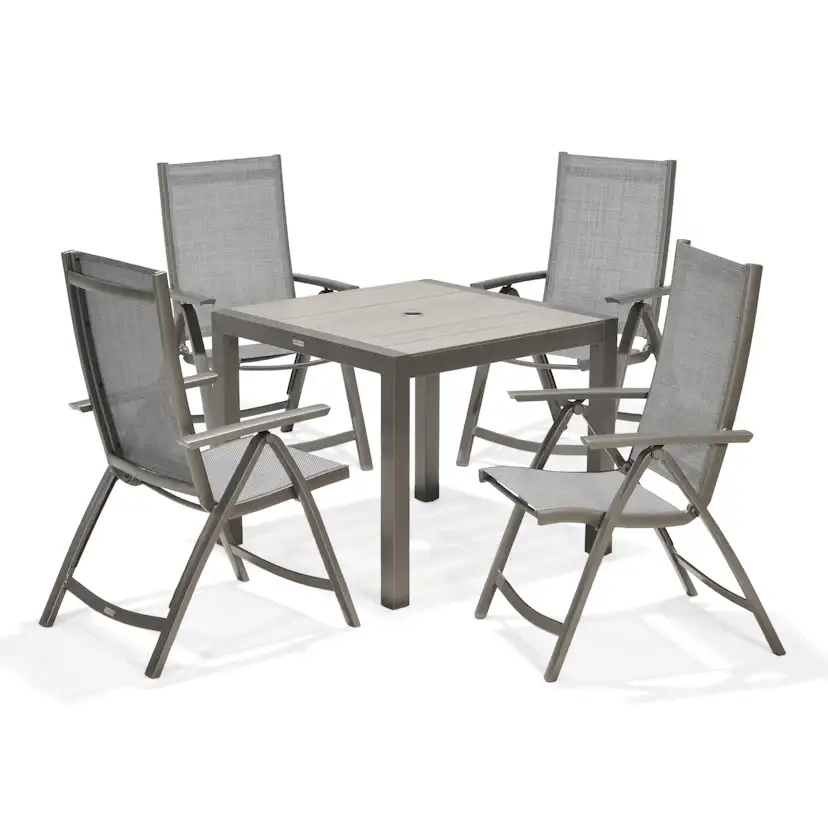 Matgrupp LifestyleGarden Solana med 4 Positionsstolar