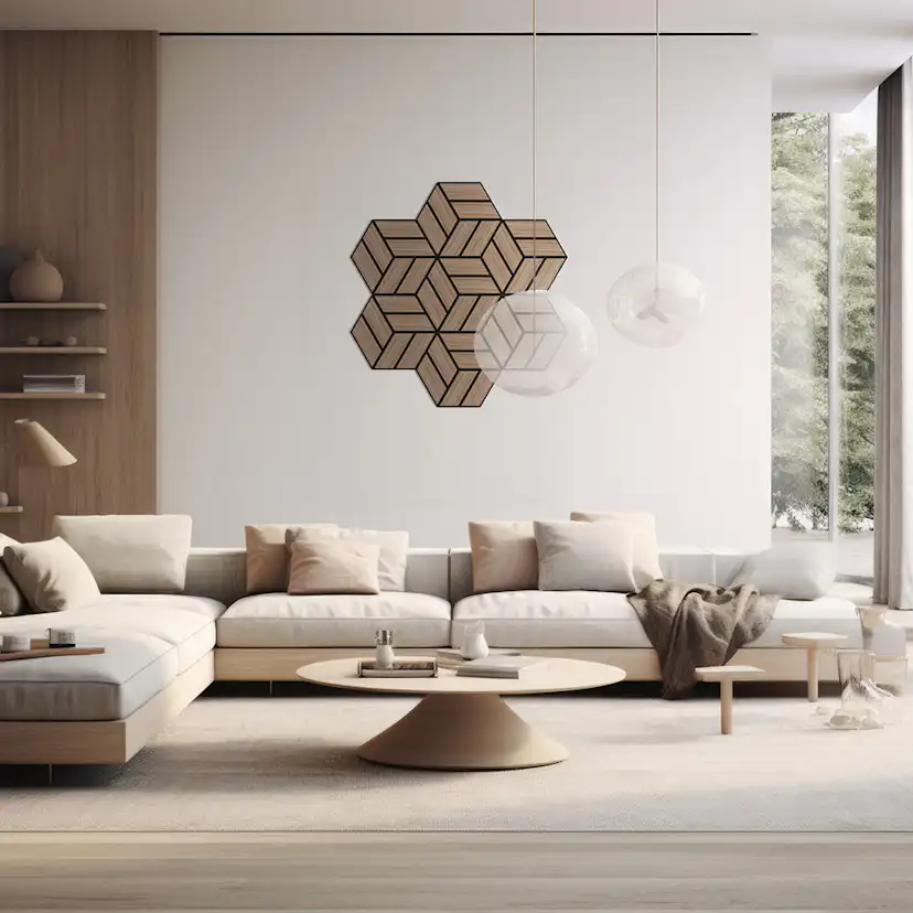 Akustikpaneler NQD Smartwall Hexagonformade 15-Pack