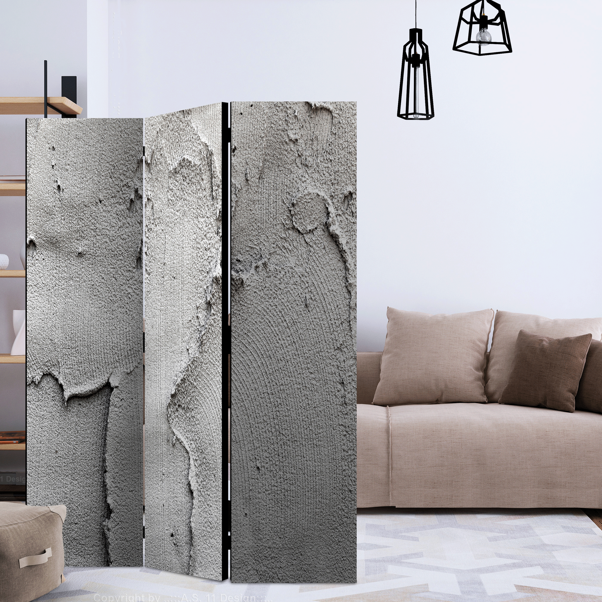 Rumsavdelare Arkiio Concrete Nothingness 135x172 cm