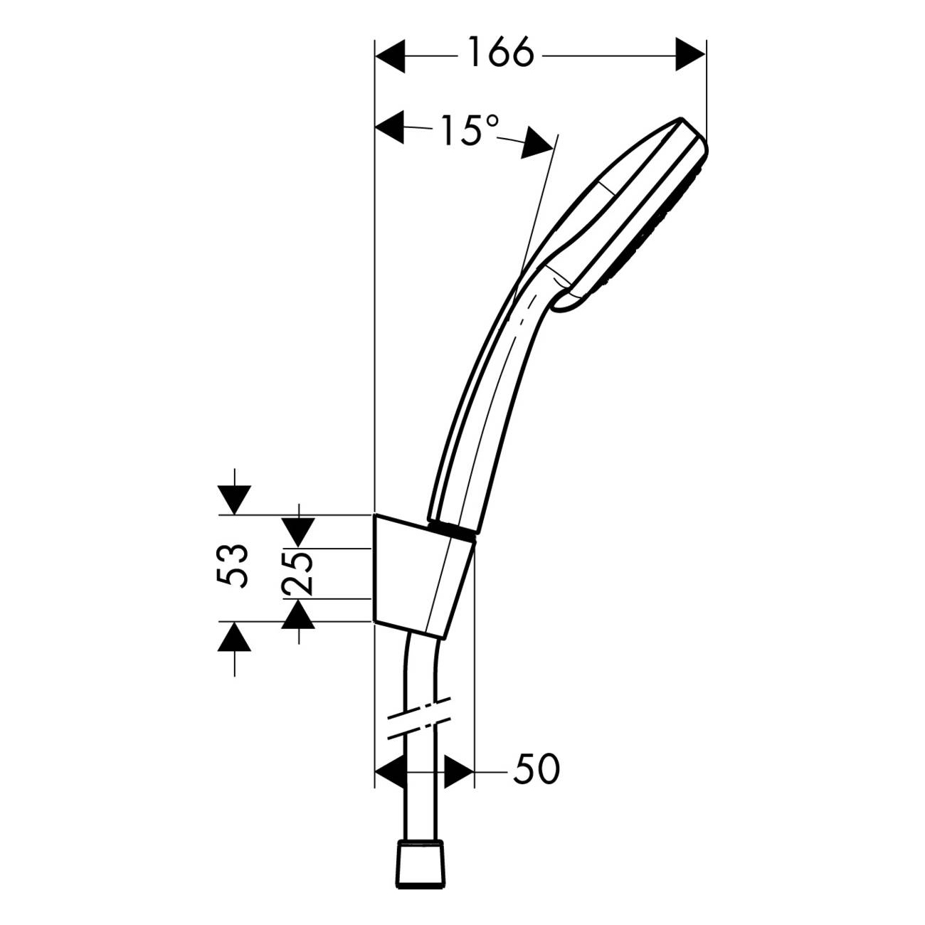 Duschhållarset Hansgrohe Croma 100